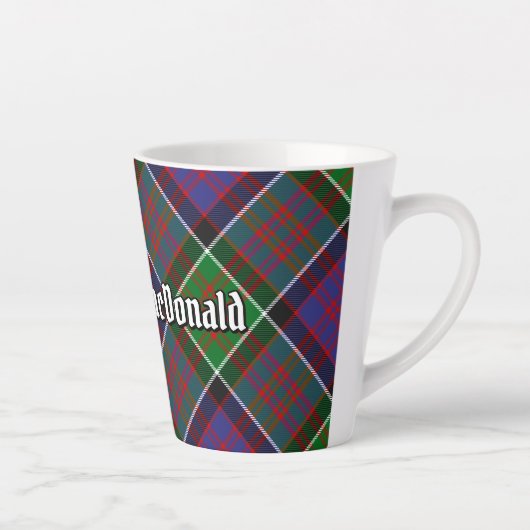 Clan MacDonald van Clanranald Tartan Latte Mok (Rechts)