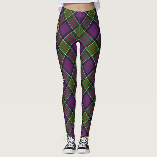 Clan MacDonald van Clanranald Tartan Leggings (Voorkant)