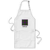 Clan MacDonald van Clanranald Tartan Long Apron Lang Schort (Voorkant)