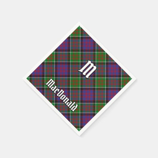 Clan MacDonald van Clanranald Tartan Napkins Servet (Hoek)