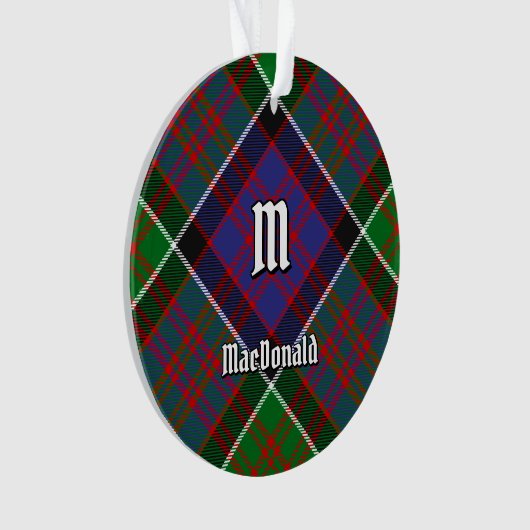 Clan MacDonald van Clanranald Tartan Ornament (voorkant)