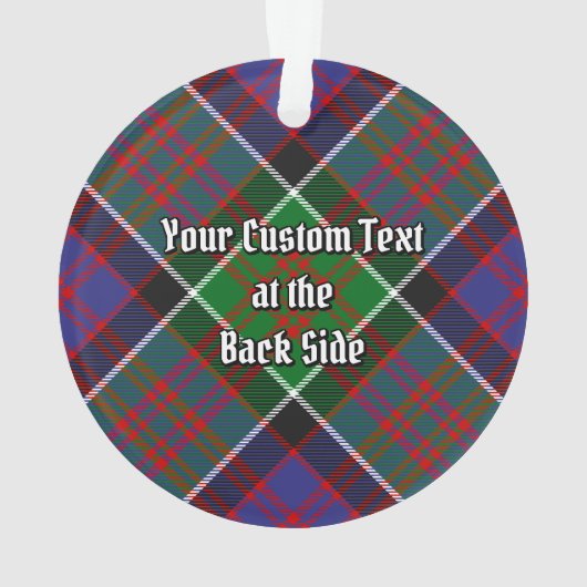 Clan MacDonald van Clanranald Tartan Ornament (achterkant)