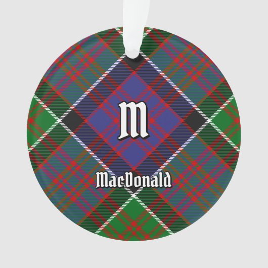 Clan MacDonald van Clanranald Tartan Ornament (voorkant)