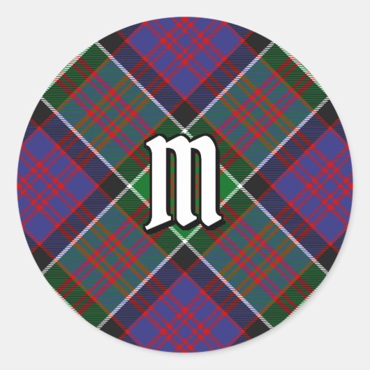 Clan MacDonald van Clanranald Tartan Ronde Sticker (Voorkant)