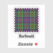 Clan MacDonald van Clanranald Tartan Sticker (Vel)
