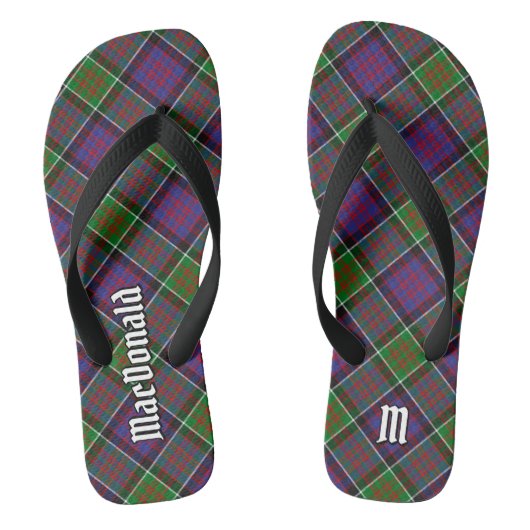 Clan MacDonald van Clanranald Tartan Teenslippers (Voetbed)