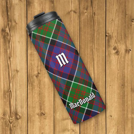 Clan MacDonald van Clanranald Tartan Thermosbeker