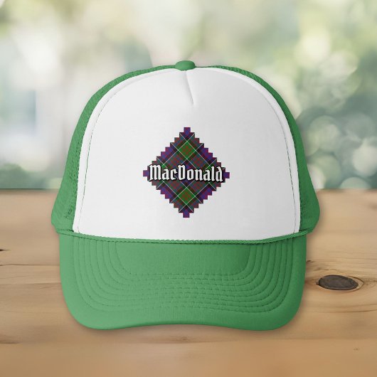 Clan MacDonald van Clanranald Tartan Trucker Hat Trucker Pet