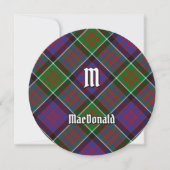 Clan MacDonald van Clanranald Tartan Uitnodiging (Voorkant)