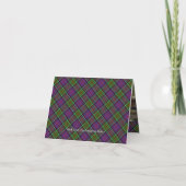 Clan MacDonald van Clanranald Wapen boven Tartan (Achterkant)