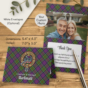 Clan MacDonald van Clanranald Wapen boven Tartan