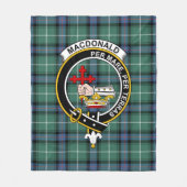 Clan MacDonald van de eilanden die de oudheid van  Fleece Deken (Voorkant)