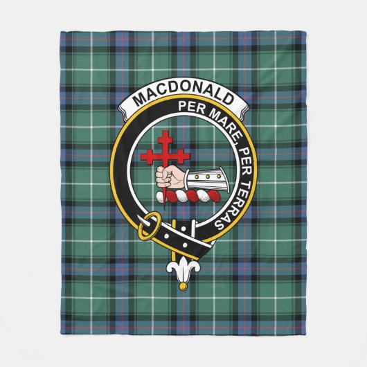 Clan MacDonald van de islamitische jager van moder Fleece Deken (Voorkant)