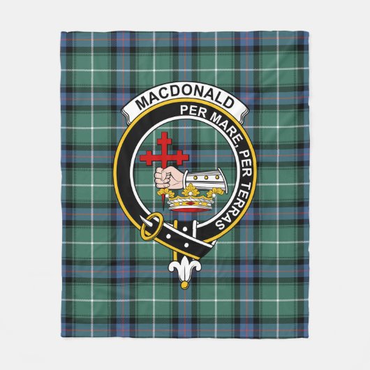 Clan MacDonald van de islamitische jager van moder Fleece Deken (Voorkant)
