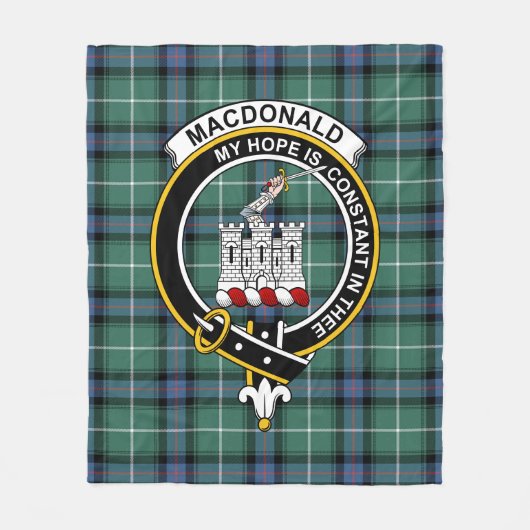Clan MacDonald van de islamitische jager van moder Fleece Deken (Voorkant)