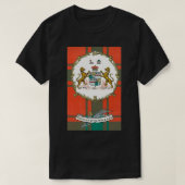 Clan MacDonald van de Isles and Slate Tart T-shirt (Design voorkant)