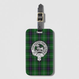 Clan MacDonald van de Isles Crest & Tartan Bagagelabel
