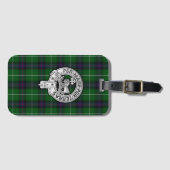 Clan MacDonald van de Isles Crest & Tartan Bagagelabel (Voorkant (horizontaal))