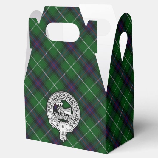 Clan MacDonald van de Isles Crest & Tartan Bedankdoosjes (Geopend)
