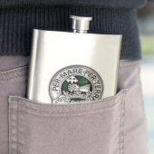 Clan MacDonald van de Isles Crest & Tartan Flacon (Voorbeeld)