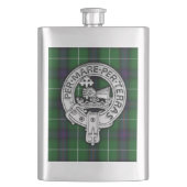 Clan MacDonald van de Isles Crest & Tartan Flacon (Voorkant)