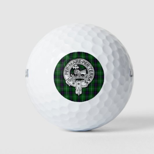 Clan MacDonald van de Isles Crest & Tartan Golfballen (Voorkant)