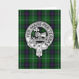 Clan MacDonald van de Isles Crest & Tartan Kaart