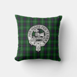 Clan MacDonald van de Isles Crest & Tartan Kussen