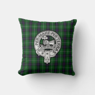 Clan MacDonald van de Isles Crest & Tartan Kussen