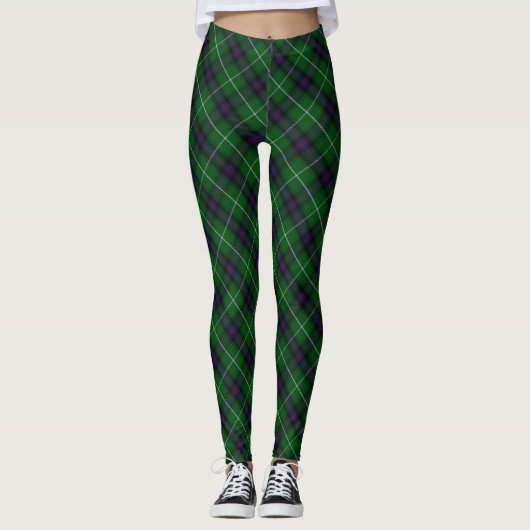 Clan MacDonald van de Isles Crest & Tartan Leggings (Voorkant)