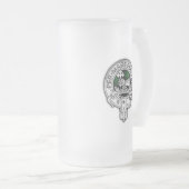 Clan MacDonald van de Isles Crest & Tartan Matglas Bierpul (Voorkant rechts)