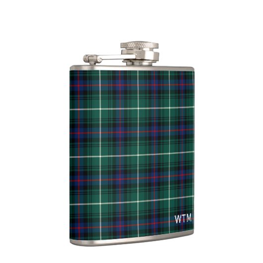 Clan MacDonald van de Isles Tartan Monogram Heupfles (Rechts)