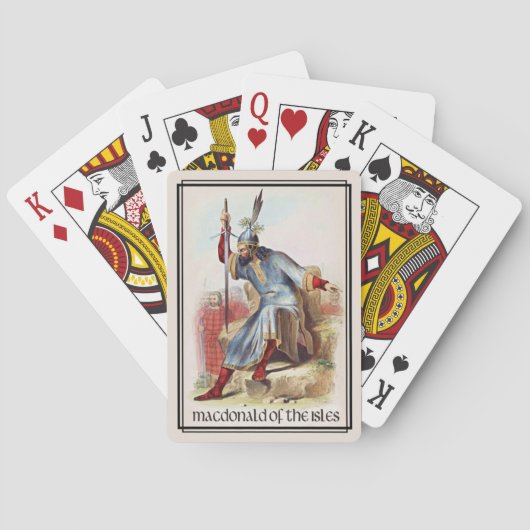 Clan MacDonald van de Klassieke Schotse eilanden Speelkaarten (Achterkant)