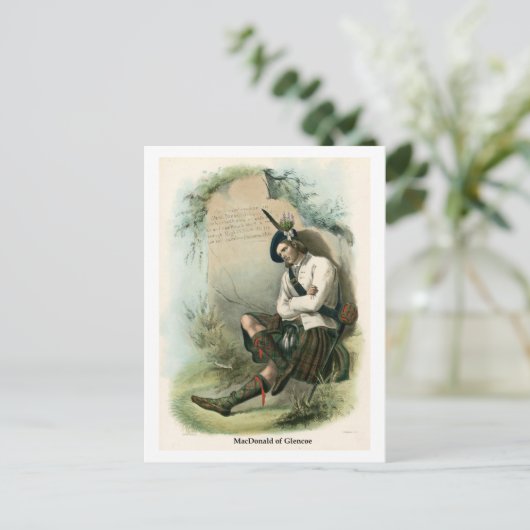 Clan MacDonald van Glencoe Briefkaart (Staand voorkant)