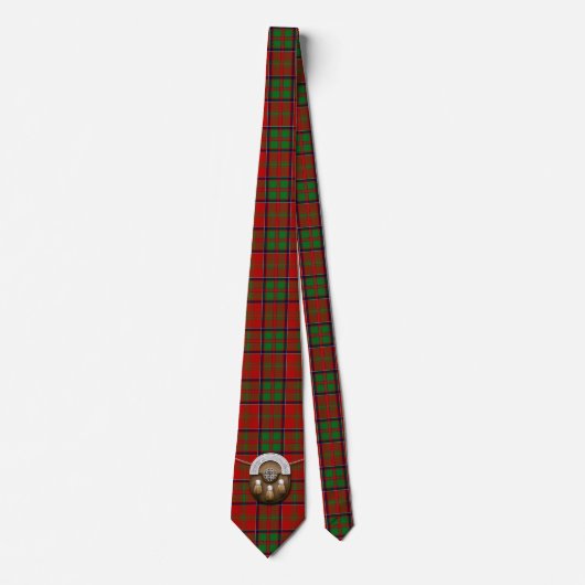 Clan MacDonald van Glencoe Tartan en Sporran Stropdas (Voorkant)