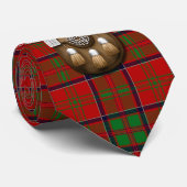 Clan MacDonald van Glencoe Tartan en Sporran Stropdas (Opgerold)