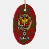 Clan MacDonald van Keppoch Crest Ceramic Ornament (Rechts)