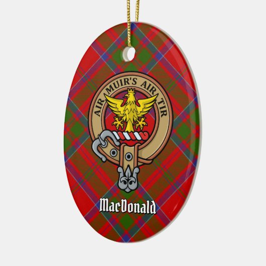 Clan MacDonald van Keppoch Crest Ceramic Ornament (Links)