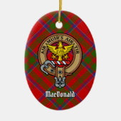 Clan MacDonald van Keppoch Crest Ceramic Ornament (Voorkant)