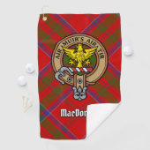 Clan MacDonald van Keppoch Crest Golf Towel Golfhanddoek (Insitu)