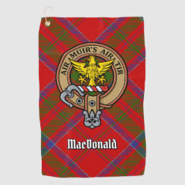 Clan MacDonald van Keppoch Crest Golf Towel Golfhanddoek