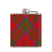 Clan MacDonald van Keppoch Crest over Tartan Heupfles (Achterkant)