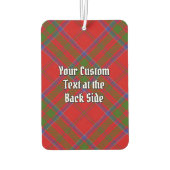 Clan MacDonald van Keppoch Crest over Tartan Luchtverfrisser (Achterkant)