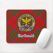 Clan MacDonald van Keppoch Crest over Tartan Muismat (Met muis)