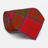 Clan MacDonald van Keppoch Crest over Tartan Stropdas (Opgerold)
