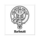 Clan MacDonald van Keppoch Crest Self-Inking Stamp Zelfinktende Stempel (Design)