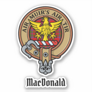 Clan MacDonald van Keppoch Crest Sticker