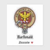 Clan MacDonald van Keppoch Crest Sticker (Vel)