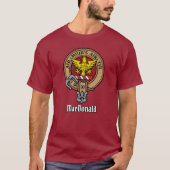 Clan MacDonald van Keppoch Crest T-Shirt (Voorkant)