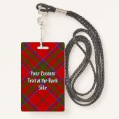 Clan MacDonald van Keppoch Tartan Badge (Achterkant met draagriem)